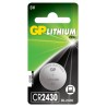 Baterie GP Batteries, butoni (CR2430) 3V lithium, blister 1 buc. "GPCR2430-2CPU1" "GPPBL2430052" - 945242 (timbru verde 0.01  le