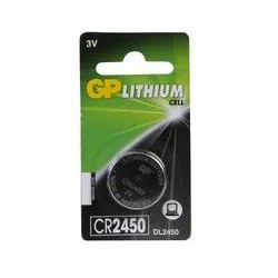 Baterie GP Batteries, butoni (CR2450) 3V lithium, blister 1 buc. "GPCR2450-2CPU1" "GPPBL2450052" - 945243 (timbru verde 0.01  le