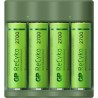 Incarcator GP Batteries, ReCyko compatibil NiMH (AA/AAA), include 4 x 2600 mAh AA (R6), wall charger, 2 LED-uri indicare incarca
