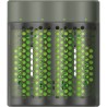 Incarcator GP Batteries, Recyko compatibil NiMH (AA/AAA), include 4 x 2700 mAh AA (R6), incarcare USB, 4 LED-uri indicare incarc
