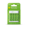 Incarcator GP Batteries, Recyko compatibil NiMH (AA/AAA), include 4 x 2100 mAh AA (R6), incarcare USB, 2 LED-uri indicare incarc