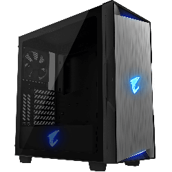 CARCASA GIGABYTE Middle Tower, ATX, "C300 Glass", fara sursa, sticla securizata, fan x 2, USB 3.1 gen 2 Type-C x 1, USB 3.0 x 3,
