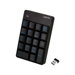 TASTATURA numerica  Logilink, wireless, 18 taste, negru, "ID0120" (timbru verde 0.8 lei)