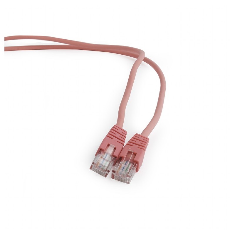 PATCH CORD UTP GEMBIRD Cat5e, cupru-aluminiu, 0.5 m, roz, AWG26, "PP12-0.5M/RO" (timbru verde 0.08 lei)