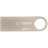 MEMORIE USB 2.0 KINGSTON 32 GB, profil mic, carcasa metalic, argintiu, "DTSE9H/32GB" (timbru verde 0.03 lei)