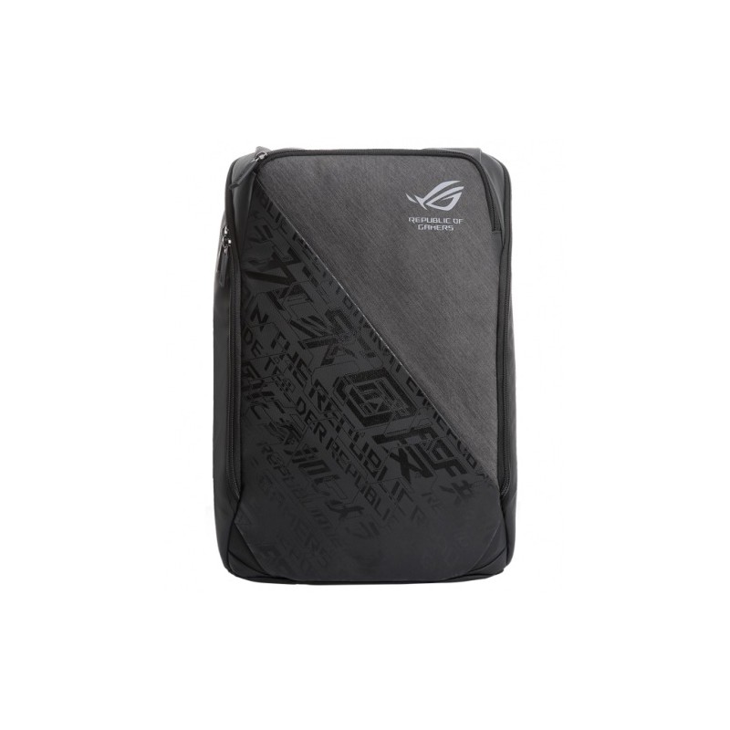 RUCSAC ASUS, pt. notebook de max 17 inch, 1 compartiment, buzunar frontal x 2, , poliester, negru, "90XB04ZN-BBP020"