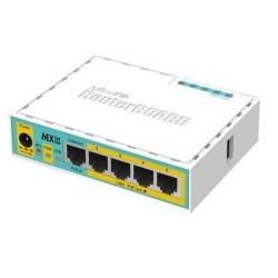 NET ROUTER 10/100M 5PORT HEX/POE LITE RB750UPR2 MIKROTIK "RB750UPR2" (timbru verde 0.8 lei)
