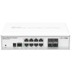 SWITCH Mikrotik, Gigabit x 8, SFP x 4, "CRS112-8G-4S-IN" (timbru verde 2 lei)