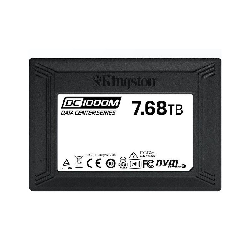 SSD KINGSTON Enterprise Class U.2, 7.68TB, 2.5 inch, PCIe Gen3.0 x4, 3D TLC Nand, R/W: 3100/2800 MB/s, "SEDC1000M/7680G"