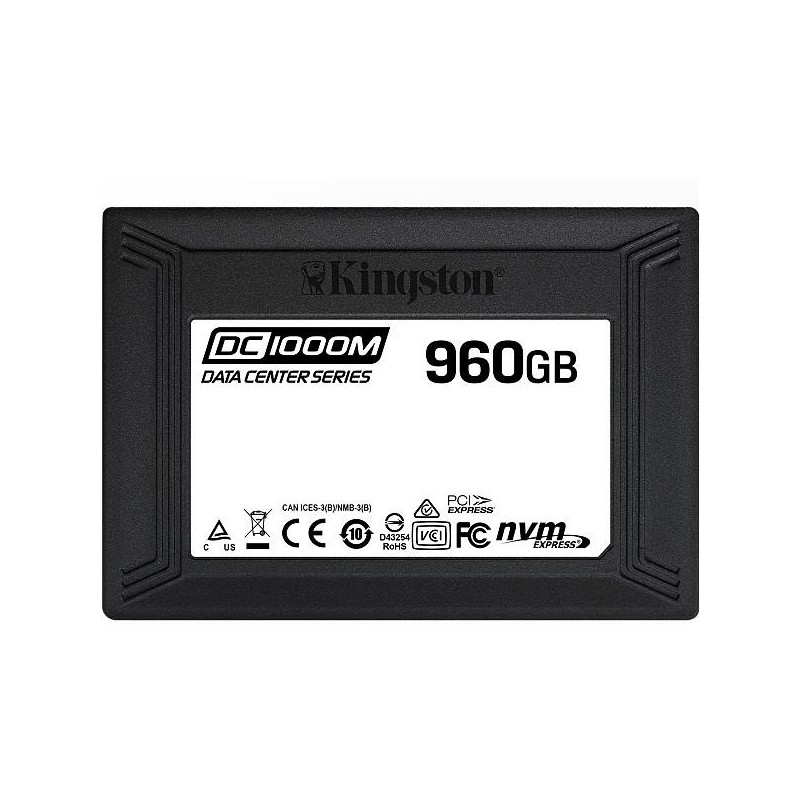SSD KINGSTON Enterprise Class U.2, 960GB, 2.5 inch, PCIe Gen3.0 x4, 3D TLC Nand, R/W: 3100/1330 MB/s, "SEDC1000M/960G"