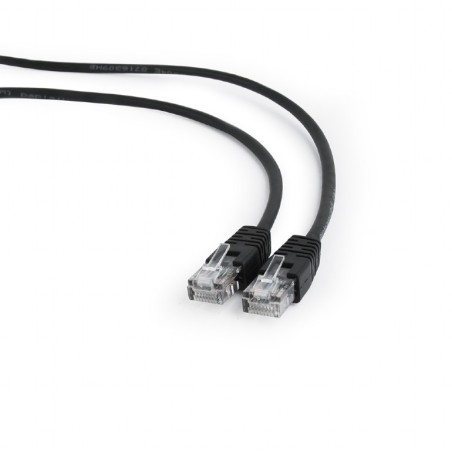 PATCH CORD UTP GEMBIRD Cat5e, cupru-aluminiu, 0.25 m, negru, AWG26, "PP12-0.25M/BK" (timbru verde 0.08 lei)