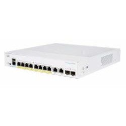 SWITCH CISCO, Gigabit x 8, SFP x 2, managed, rackabil, "CBS250-8P-E-2G-EU" (timbru verde 2 lei)