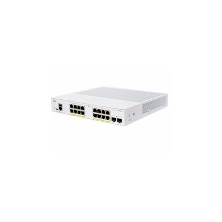 SWITCH CISCO, Gigabit x 16, SFP x 2, managed, rackabil, "CBS350-16P-2G-EU" (timbru verde 2 lei)
