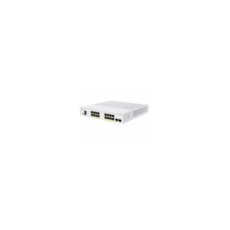 SWITCH CISCO, Gigabit x 16, SFP x 2, managed, rackabil, "CBS350-16P-2G-EU" (timbru verde 2 lei)