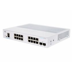 SWITCH CISCO, Gigabit x 16, SFP x 2, managed, rackabil, "CBS350-16T-2G-EU" (timbru verde 2 lei)