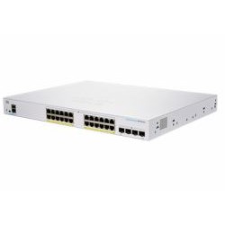 SWITCH CISCO, Gigabit x 24, SFP x 4, managed, rackabil, "CBS350-24P-4G-EU" (timbru verde 2 lei)