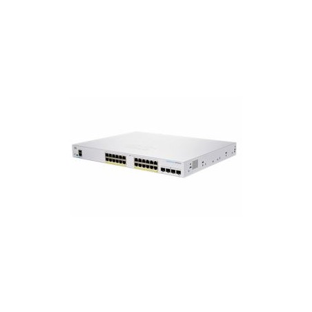 SWITCH CISCO, Gigabit x 24, SFP x 4, managed, rackabil, "CBS350-24P-4G-EU" (timbru verde 2 lei)