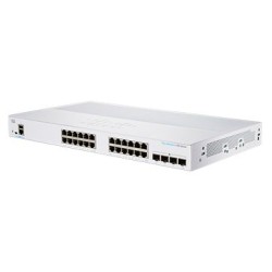 SWITCH CISCO, Gigabit x 24, SFP x 4, managed, rackabil, "CBS350-24T-4X-EU" (timbru verde 2 lei)