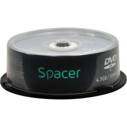 DVD-R SPACER  4.7GB, 120min, viteza 16x,  25 buc, spindle, "DVDR25" 166556/45501234 / 19403 001 001/166556