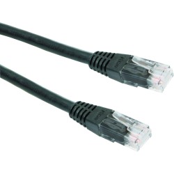 PATCH CORD UTP GEMBIRD Cat5e, cupru-aluminiu, 0.5 m, negru, AWG26, "PP12-0.5M/BK" (timbru verde 0.08 lei)