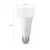 BEC smart LED Philips, soclu E27, putere 15.5W, forma clasic, lumina alb calda, alimentare 220 - 240 V, "000008718699747992" (ti