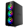 CARCASA NJOY Middle Tower,ATX, "ARENA",fara sursa,sticla securizata,fanx4,USB 2.0x1,USB 3.0x2,Jack 3.5 mmx2, mesh,fan ctr (inclu
