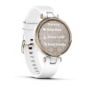 Garmin Lily CreamGold/White Silicone "010-02384-10" (timbru verde 0.18 lei)