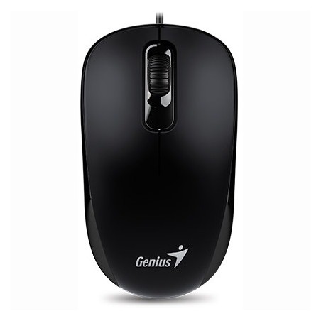 MOUSE Genius, "DX-120", PC sau NB, cu fir, USB, optic, 1000 dpi, butoane/scroll 3/1, , negru, "31010105100" (timbru verde 0.18 l
