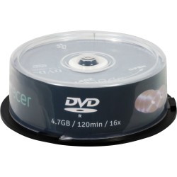 DVD-R SPACER  4.7GB, 120min, viteza 16x,  25 buc, spindle, "DVDR25" 166556/45501234 / 19403 001 001/166556