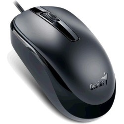 MOUSE Genius, "DX-120", PC sau NB, cu fir, USB, optic, 1000 dpi, butoane/scroll 3/1, , negru, "31010105100" (timbru verde 0.18 l