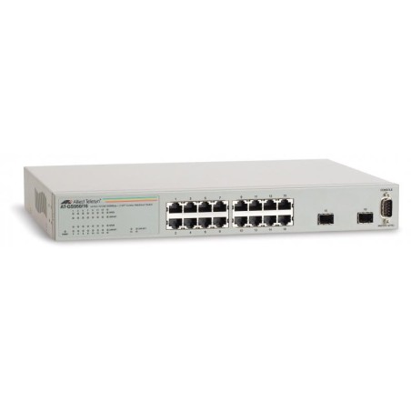 SWITCH ALLIED TELESIS, GS950/16, 10/100 x 16, SFP x 2, managed, rackabil Layer 2 , carcasa metalica, "AT-GS950/16-50" (timbru ve