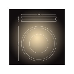 PLAFONIERA LED PHILIPS HUE BEING "000008718696175170" (timbru verde 0.8 lei)