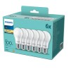 SET 6 becuri LED Philips, soclu E27, putere 13W, forma clasic, lumina alb calda, alimentare 220 - 240 V, "000008718699775568" (t
