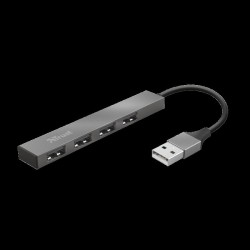 Trust Halyx Aluminium 4 Mini USB Hub "TR-23786" (timbru verde 0.8 lei)