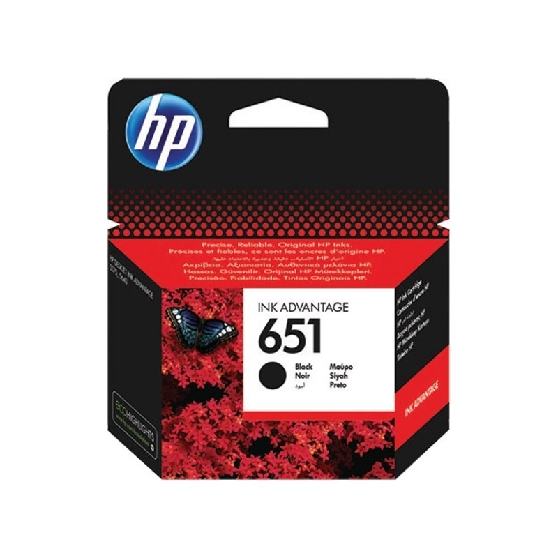 Cartus Cerneala Original HP Black, nr.651, pentru DJ 5575|5645|Mobile OJ 202|252, , (timbru verde 0.15 lei), "C2P10AE"