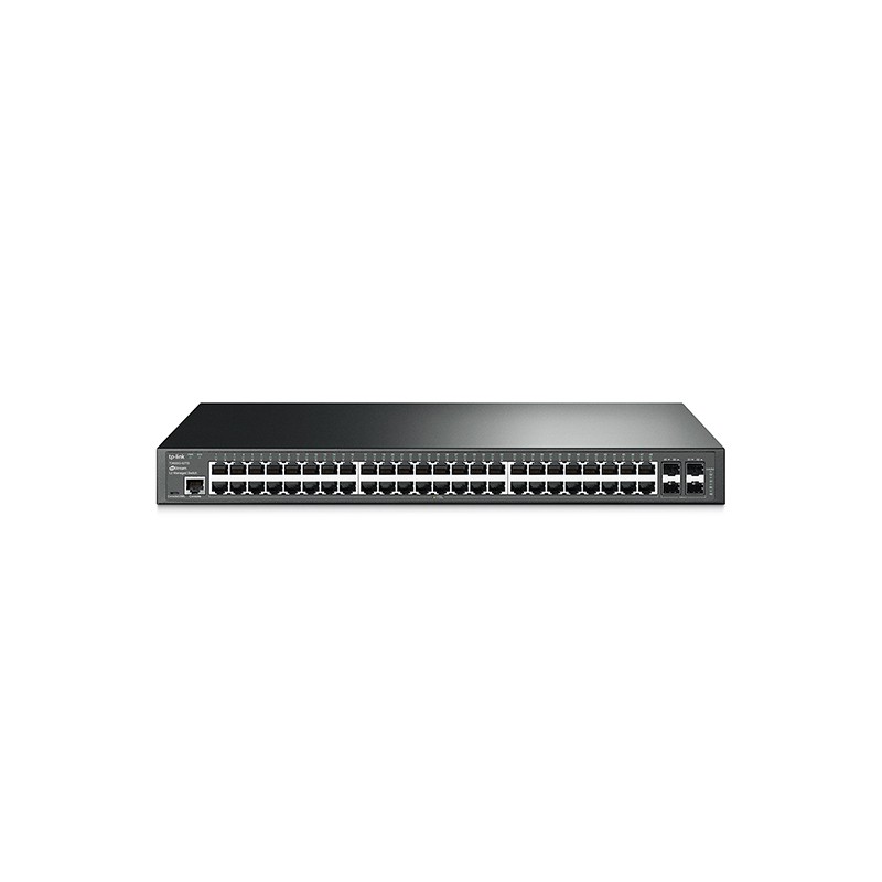 SWITCH TP-LINK L2 Managed 48 porturi Gigabit + 4 sloturi SFP, carcasa metalica, rackabil "TL-SG3452" (timbru verde 2 lei)