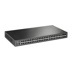 SWITCH TP-LINK L2 Managed 48 porturi Gigabit + 4 sloturi SFP, carcasa metalica, rackabil "TL-SG3452" (timbru verde 2 lei)