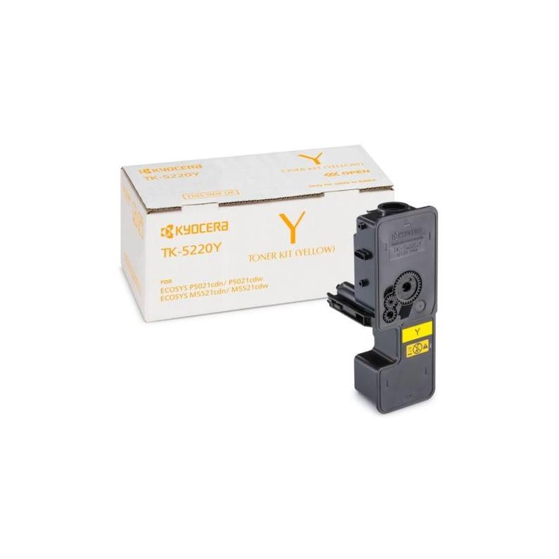 Toner Original KYOCERA Yellow, TK-5220Y, pentru ECOSYS M5521CDN|M5521CDW, 1.2K, (timbru verde 1.2 lei) , "TK-5220Y"