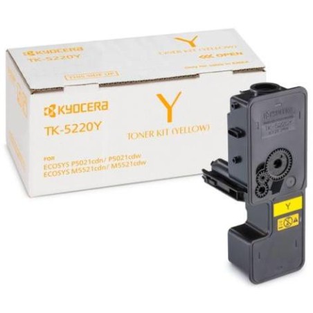 Toner Original KYOCERA Yellow, TK-5220Y, pentru ECOSYS M5521CDN|M5521CDW, 1.2K, (timbru verde 1.2 lei) , "TK-5220Y"