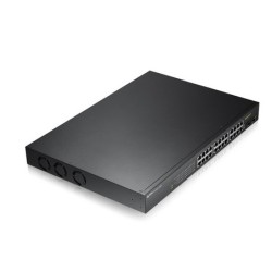 SWITCH. PoE ZyXel, port Gigabit x 24, SFP SFP x 2, managed, rackabil, carcasa metalica, "GS190024HPV2-EU0101F" (timbru verde 2 l