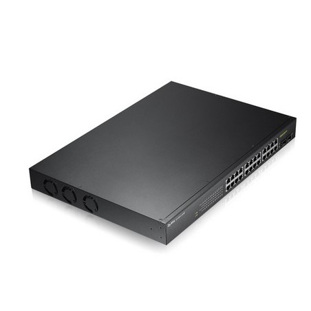 SWITCH. PoE ZyXel, port Gigabit x 24, SFP SFP x 2, managed, rackabil, carcasa metalica, "GS190024HPV2-EU0101F" (timbru verde 2 l