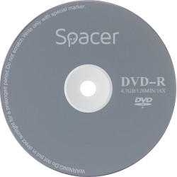 DVD-R SPACER  4.7GB, 120min, viteza 16x,  25 buc, spindle, "DVDR25" 166556/45501234 / 19403 001 001/166556