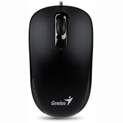 MOUSE Genius, "DX-120", PC sau NB, cu fir, USB, optic, 1000 dpi, butoane/scroll 3/1, , negru, "31010105100" (timbru verde 0.18 l