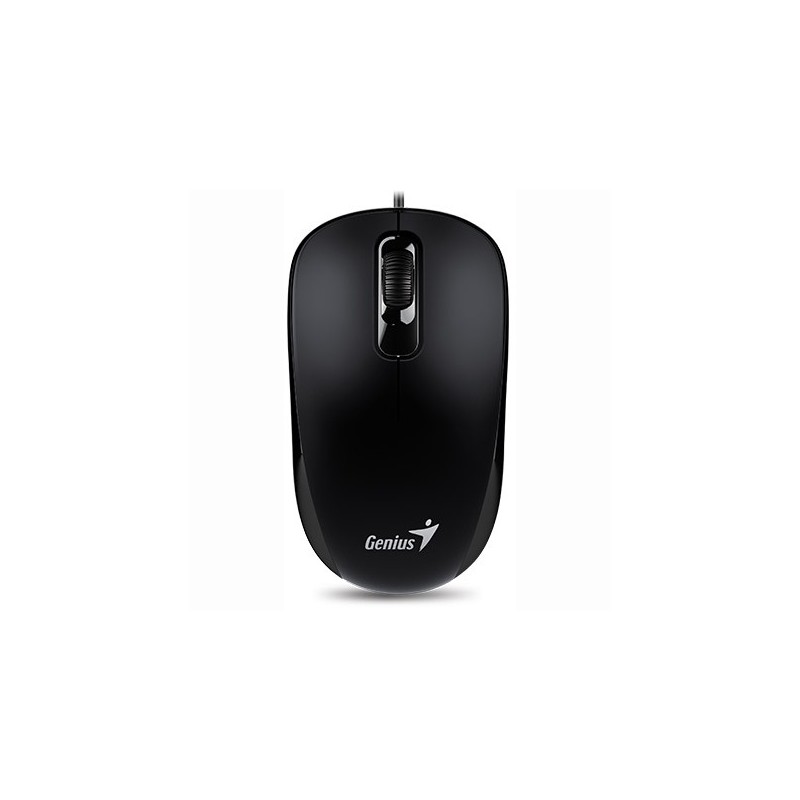 MOUSE Genius, "DX-120", PC sau NB, cu fir, USB, optic, 1000 dpi, butoane/scroll 3/1, , negru, "31010105100" (timbru verde 0.18 l