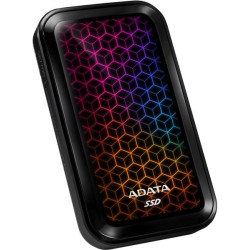 SSD. extern ADATA SE770G, 512GB, USB 3.2 Type-C, R/W: 1000/800 MB/s, negru, "ASE770G-512GU32G2B" (timbru verde 0.18 lei)