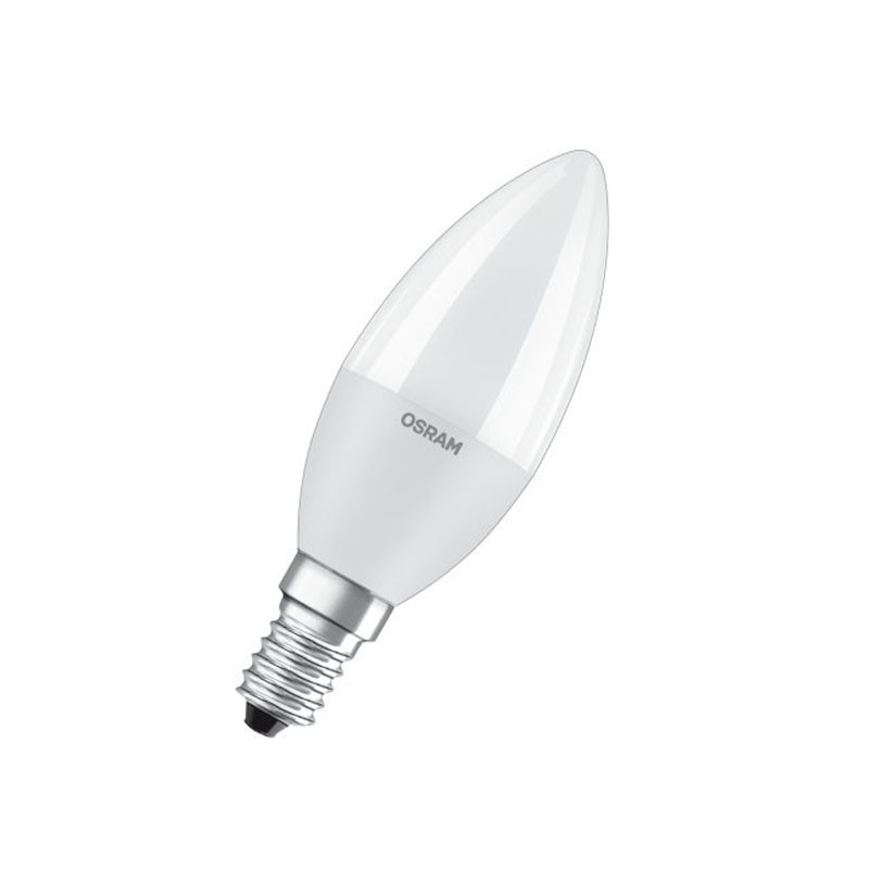 BEC LED Osram, soclu E14, putere 7W, forma lumanare, lumina alb naturala, alimentare 220 - 240 V, "000004058075311886" (timbru v