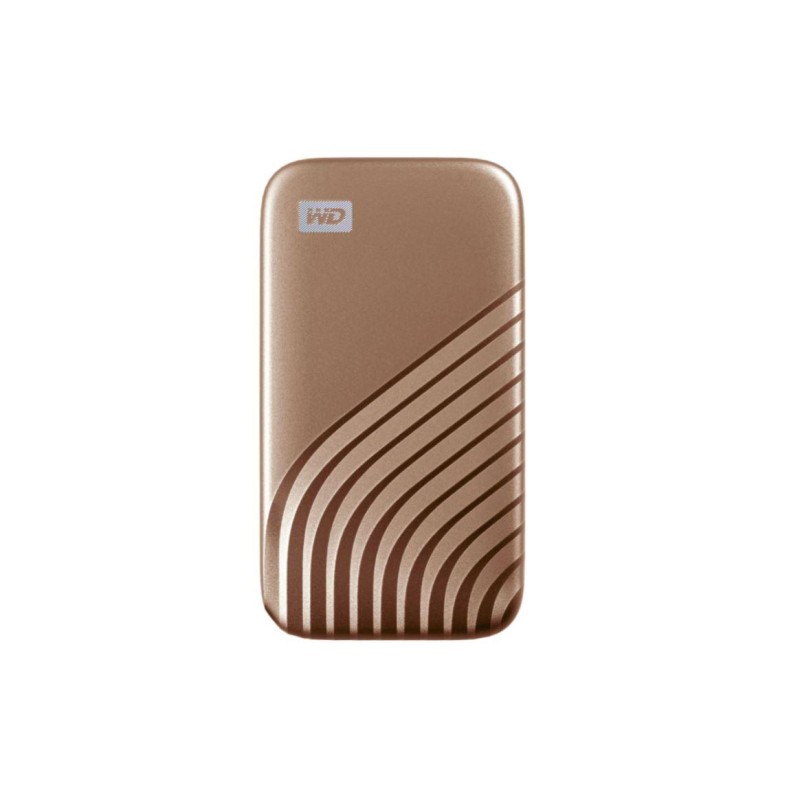 SSD. extern WD MY PASSPORT, 2TB, USB 3.2 Type-C, R/W: 1050/1000 MB/s, auriu, "WDBAGF0020BGD-WESN" (timbru verde 0.18 lei)