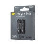 Acumulatori GP Batteries, ReCyko Pro 2100mAh AA (R6) 1.2V NiMH, paper box 2 buc. "GP210AAHCB-2EB2" "GPRHC212B308" (timbru verde 