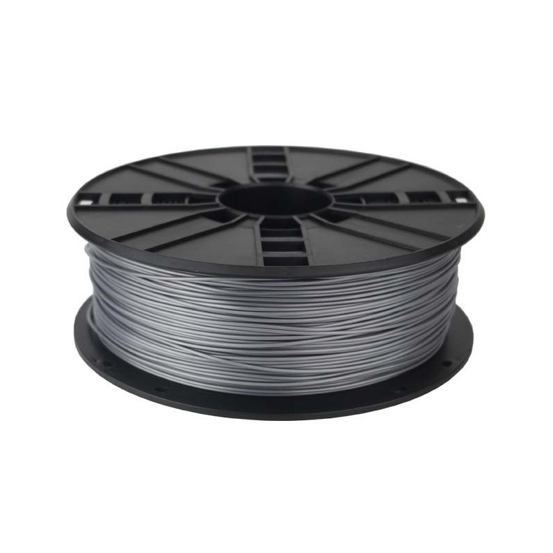 FILAMENT GEMBIRD pt. imprimanta 3d, PLA, 1.75mm diamentru, 1Kg / bobina, aprox. 330m, topire 190-220 grC, silver, "3DP-PLA1.75-0