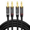 CABLU audio LOGILINK stereo (2 x 2.5 mm jack T/T), 5m, conectori auriti, negru "CA1211" (timbru verde 0.08 lei)